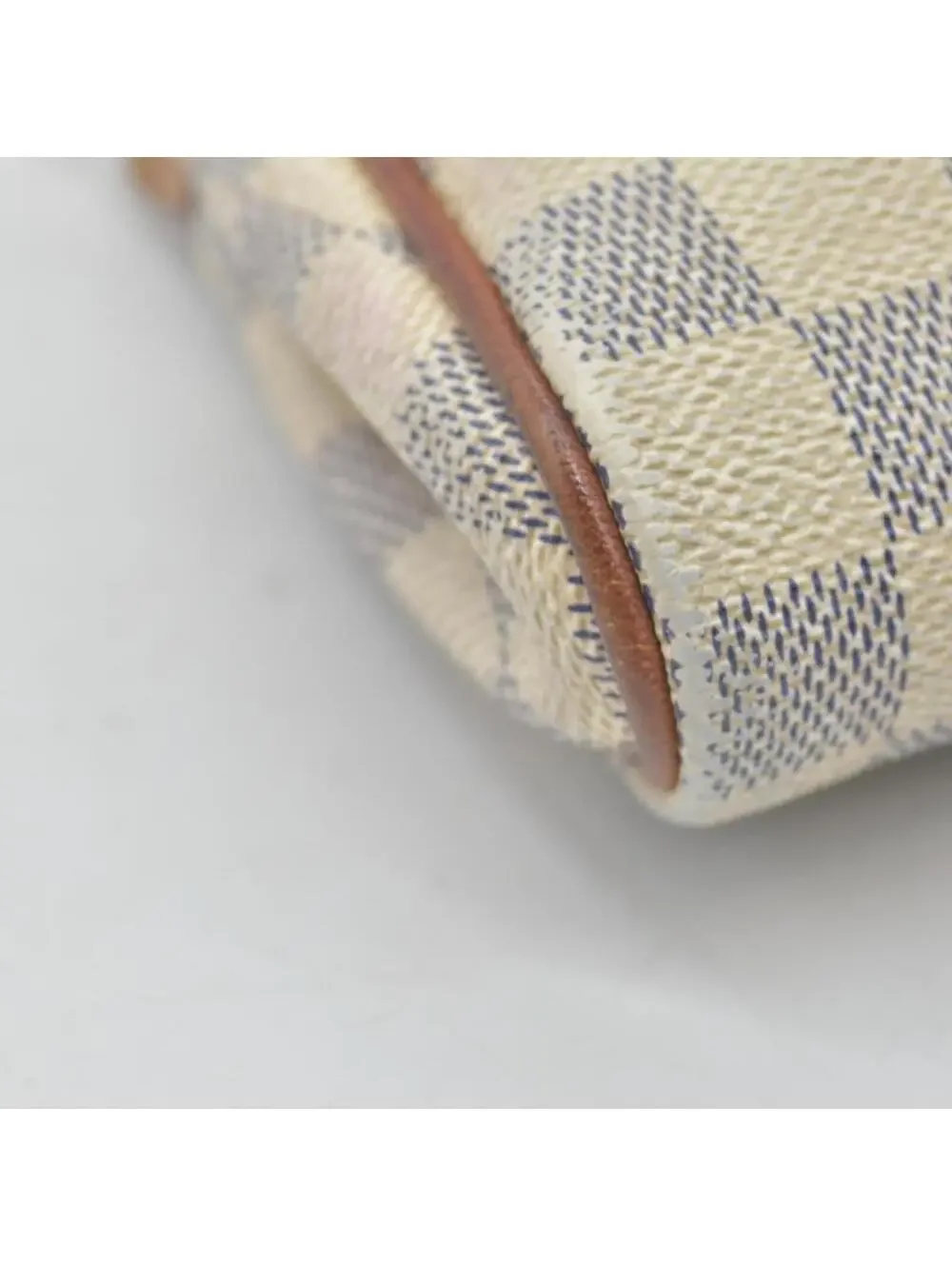 $1460 2012 Louis Vuitton Damier Azur Eva Clutch SN2182